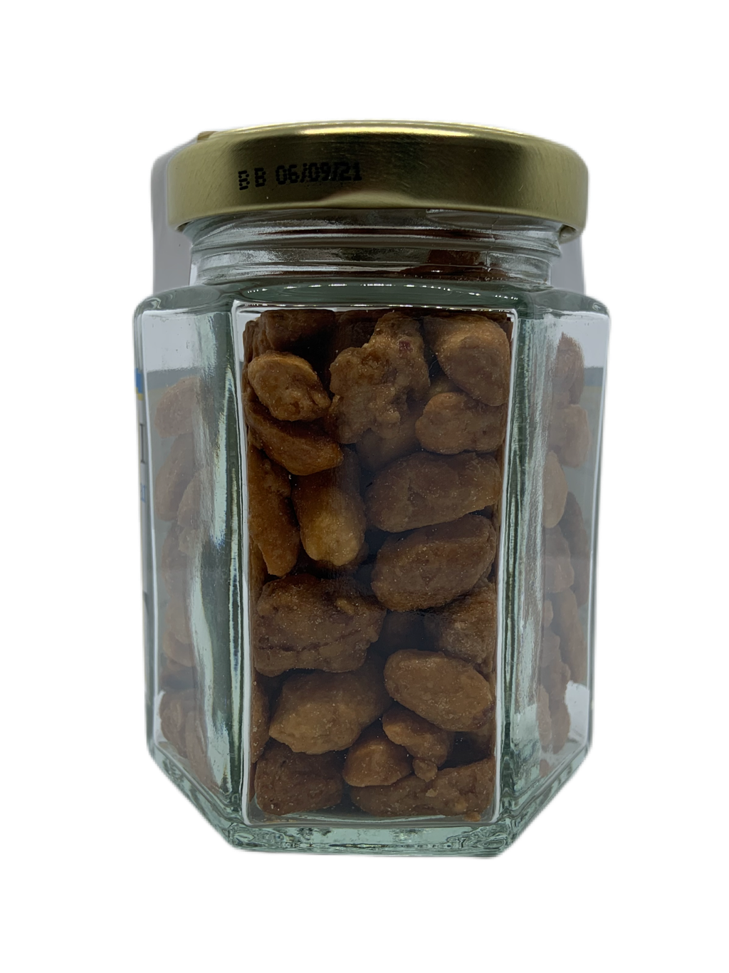 Caramelised Peanuts Hexagonal Jar - The Dormen Food Company