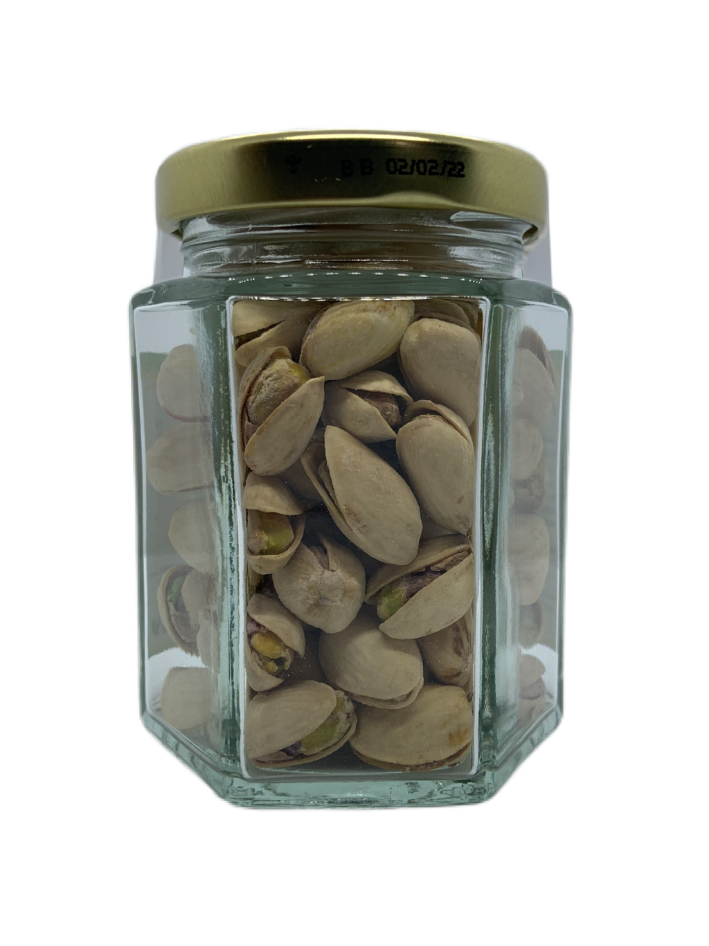 Salted Pistachios Hexagonal Jar - The Dormen Food Company