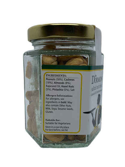 Salted Nut Mix Hexagonal Jar - The Dormen Food Company