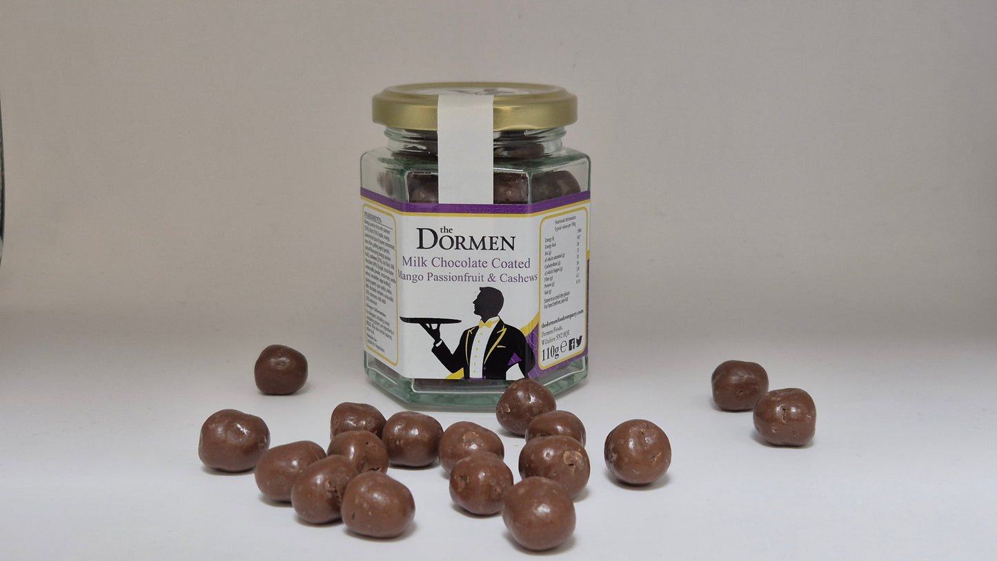 Milk Chocolate Coated Mango Passion Fruit & Cashews