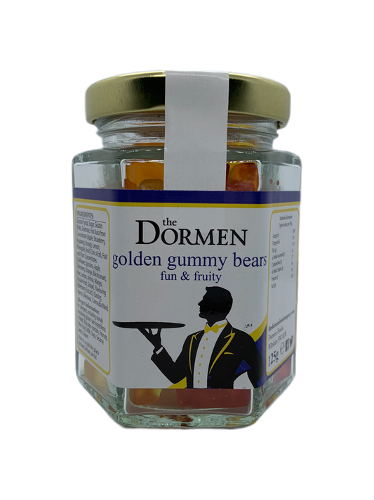 Golden Gummy Bears Hexagonal Jar (Trade) - The Dormen Food Company
