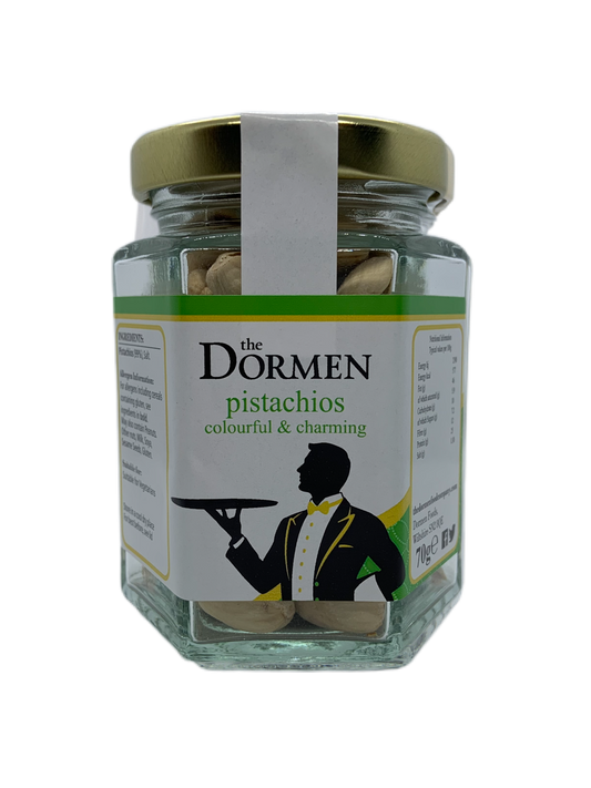 Salted Pistachios Hexagonal Jar (Trade) - The Dormen Food Company