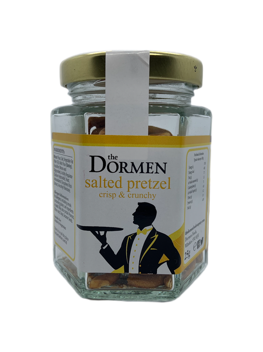 Salted Pretzel Twists Hexagonal Jar - The Dormen Food Company