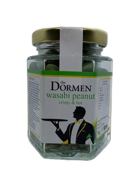 Wasabi Peanut Crackers Hexagonal Jar - The Dormen Food Company